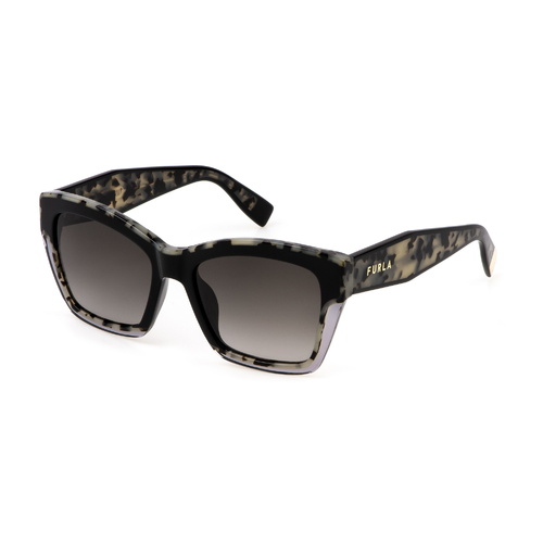 Furla SFU778V 700Y-55 Shiny Black / Smoke Gradient Lenses