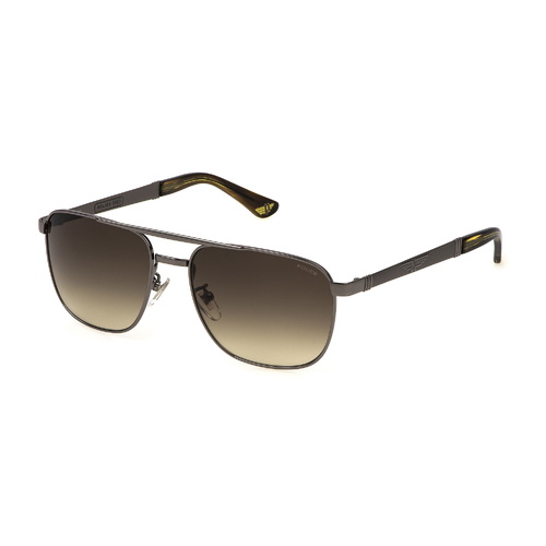 Police SPL890 0509-58 Shiny Ruthenium / Green Gradient Lenses