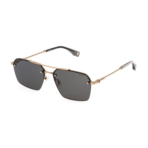 Police SPLQ90 08FE-59 Shiny Camel / Smoke Lenses