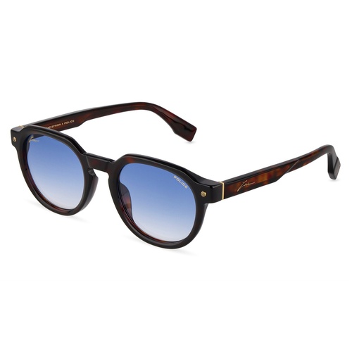 Police SPLU83 722B-51 Shiny Dark Havana / Blue Gradient Lenses
