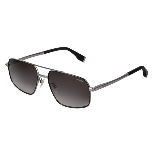 Police SPLV35 0508-59 Shiny Ruthenium w Colour / Smoke Gradient Lenses