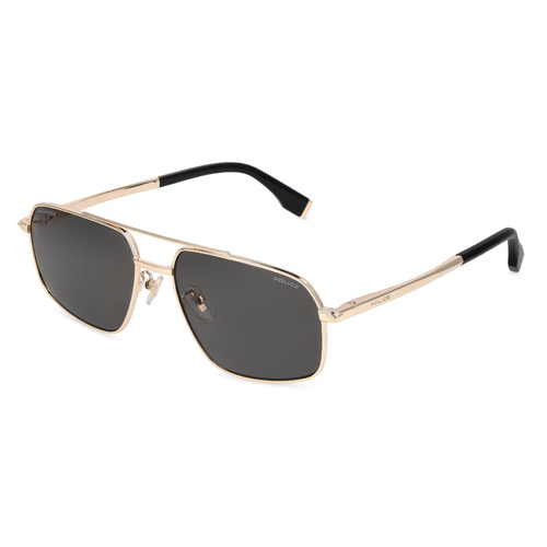 Police SPLV35 300P-59 Shiny Rose Gold / Smoke Polarised Lenses
