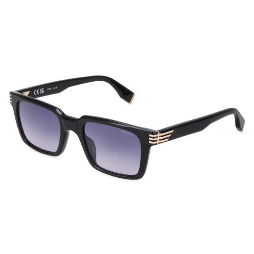 Police SPLV37 0700-53 Shiny Black / Blue Gradient Lenses