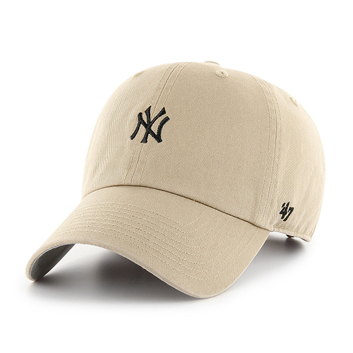 47 Brand New York Yankees MLB Clean Up Base Runner Khaki/Black OSFM B-BSRNR17GWS-KHA