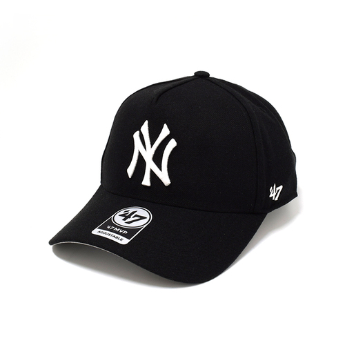 47 Brand New York Yankees MLB MVP DT Snapback Black/White OSFM B-MPDTP17WBP-BK