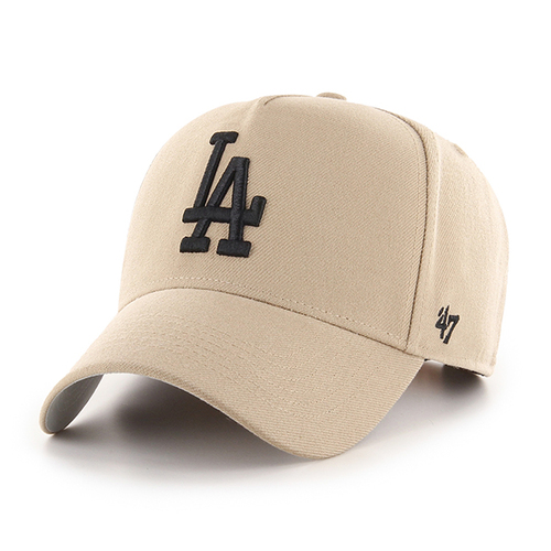 47 Brand Los Angeles Dodgers MLB MVP DT Snapback Khaki OSFM B-MPDTP12WBP-KHA