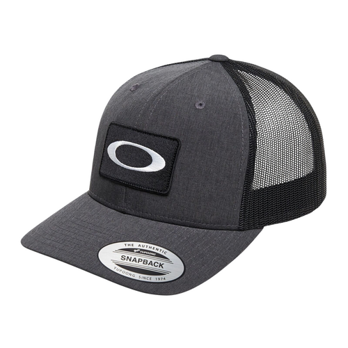 Oakley O Original Trucker Hat FOS900836 02H Blackout Dark Heather OSFM