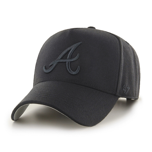 47 Brand Atlanta Braves MLB MVP DT Snapback Black OSFM B-MPDTP01WBP-BK
