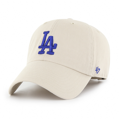 47 Brand Los Angeles Dodgers Bone/Team 47 Clean Up W/ No Loop Label OSFM B-NLRGW12GWS-BN