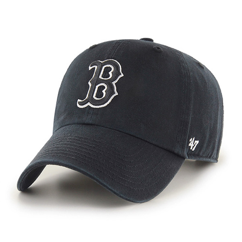 47 Brand Boston Red Sox MLB Clean Up Black/White OSFM B-NLRGW02GWS-BKA