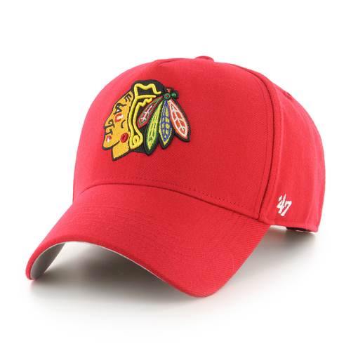 47 Brand Chicago Blackhawks NHL MVP DT Snapback Black OSFM H-MPDTP04WBP-RDA