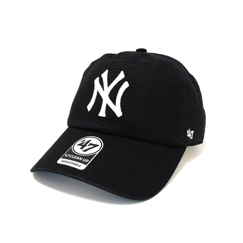 47 Brand New York Yankees MLB Ballpark 47 Clean Up Core Black/White OSFM B-BLPRK17GWS-BKE