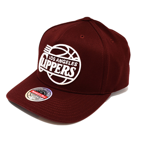 Mitchell & Ness MNLC20045 Los Angeles Clippers Crimson Section Pinch Panel HWC Burgundy OSFM