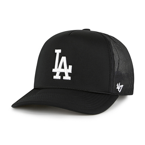 47 Brand Los Angeles Dodgers MLB Trucker FM Black OSFM B-FOAMO12KPP-BK
