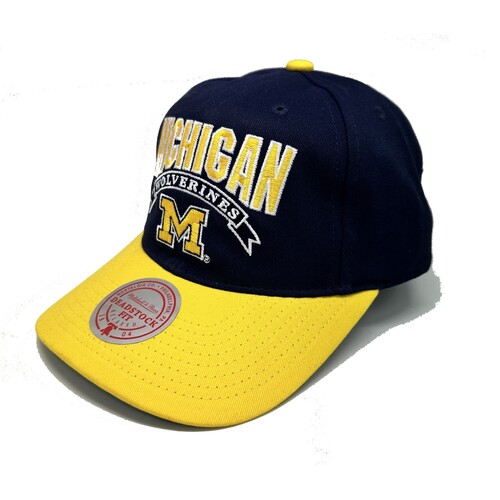 Mitchell & Ness Michigan Wolverines NCAA Free Throw Navy OSFM MNUM21102