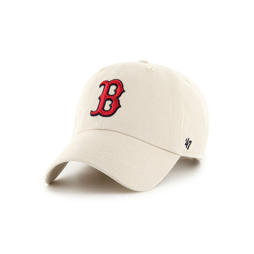 47 Brand Boston Red Sox Bone/Team 47 Clean Up W/ No Loop Label OSFM B-NLRGW02GWS-BNB
