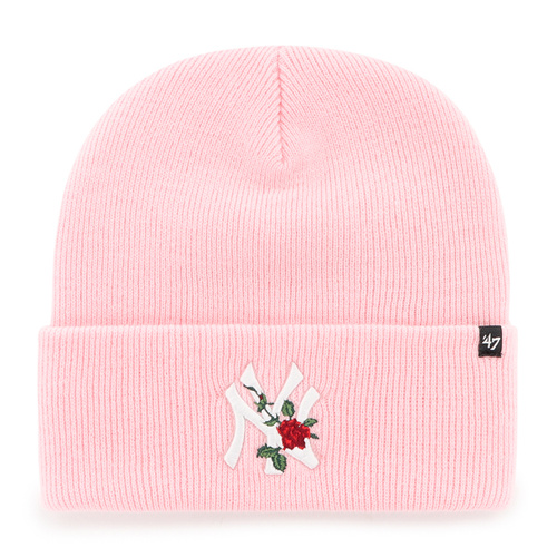 47 Brand New York Yankees Cuff Knit Beanie Thorn Pink OSFM