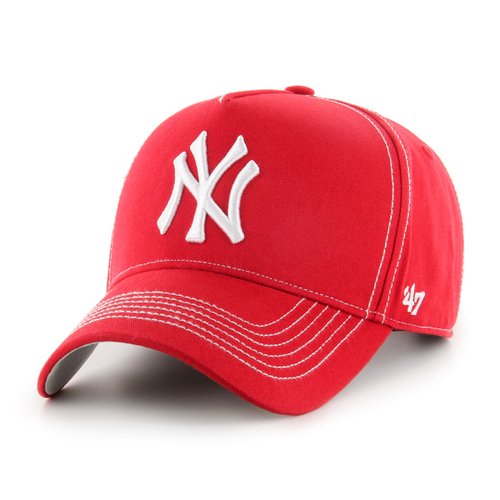 47 Brand New York Yankees MLB MVP DT Red Contrast Stitch OSFM B