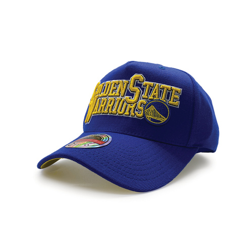Mitchell & Ness Classic Red Golden State Warriors NBA Interlocked Blue OSFM MNGW23022