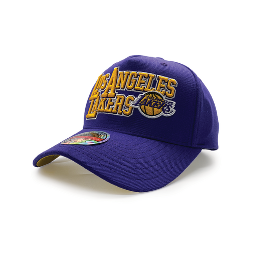 Mitchell & Ness Classic Red Los Angeles Lakers NBA Interlocked Purple OSFM MNLL23022