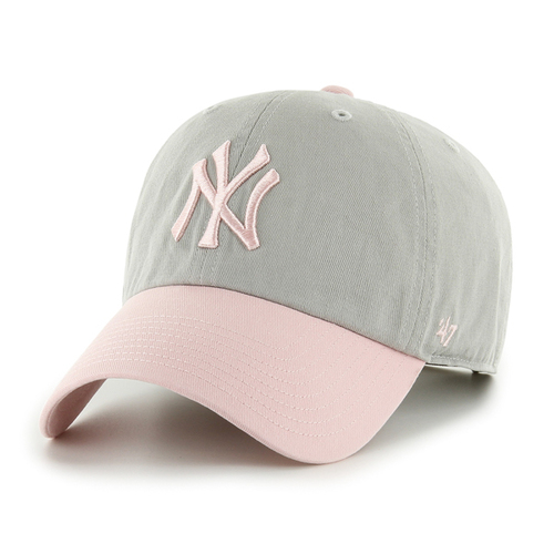 47 Brand New York Yankees MLB Clean Up Grey/Pink OSFM B-NLTRG17GWS-GY