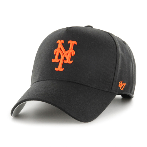 47 Brand New York Mets MLB MVP DT Snapback Black/Orange OSFM B-MPDTP16WBP-BK