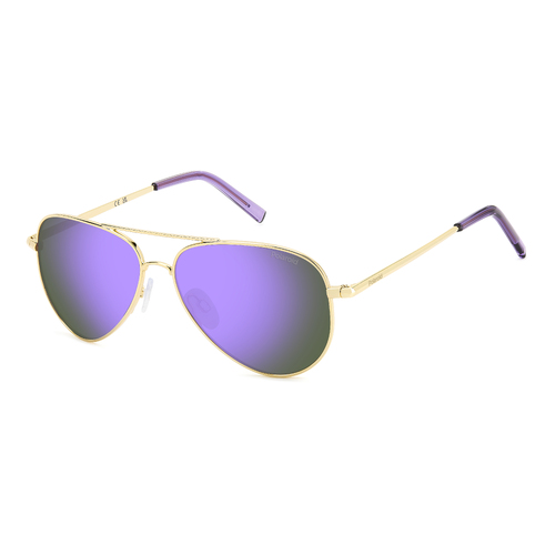 Polaroid Kids PLD 8015/N HZJ MF 52 Gold Lilac / Violet Mirror Polarised Lenses