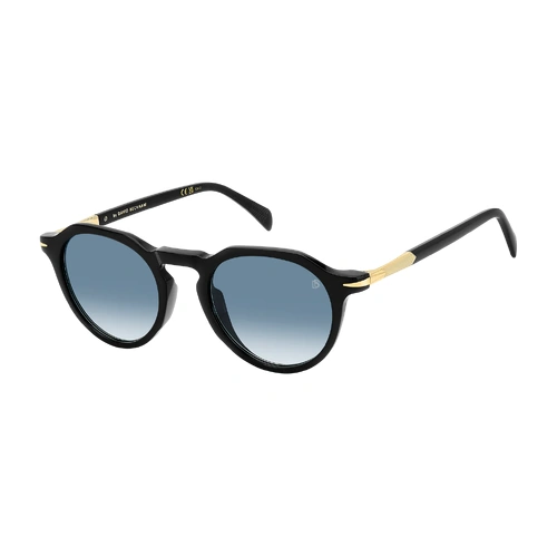 David Beckham DB 1171/S 2M2 08 50 Black Gold / Dark Blue Gradient Lenses