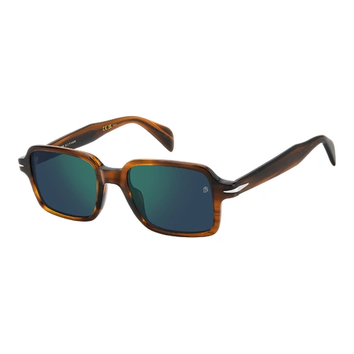 David Beckham DB 1179/S EX4 MT 51 Brown Horn / Green Mirror Lenses