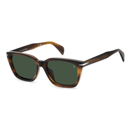David Beckham DB 7135/F/S EX4 QT 55 Brown Horn / Green Lenses