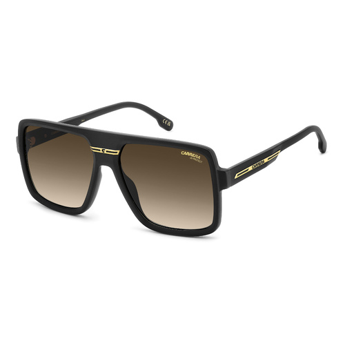Carrera Victory C 09/S I46 86 59 Matte Black Gold / Black Brown Green Gradient Lenses