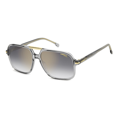 Carrera 350/S KB7 FQ 58 Grey / Grey Gradient w Gold Mirror Lenses