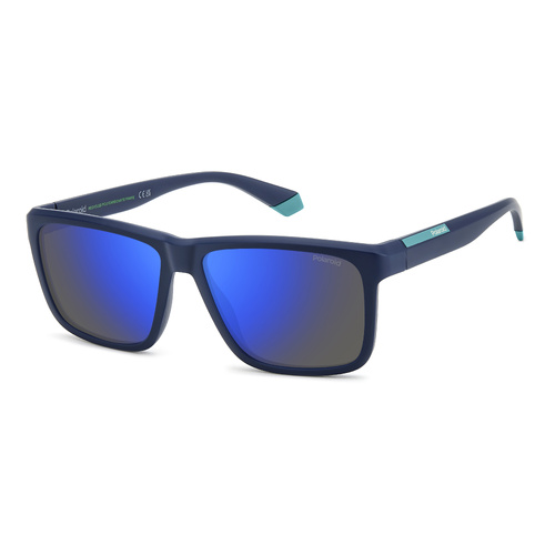 Polaroid PLD 2164/S FLL 5X 58 Matte Blue / Blue Mirror Polarised Lenses