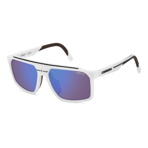 Carrera C Sport 04/S 6HT ZS 59 Matte White / Blue Mirror Lenses