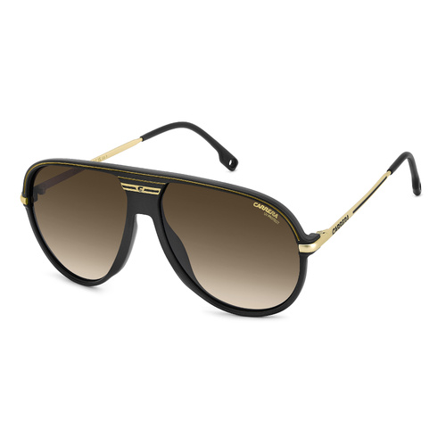 Carrera C Sport 06/S I46 86 61 Matte Black Gold / Black Brown Green Gradient Lenses