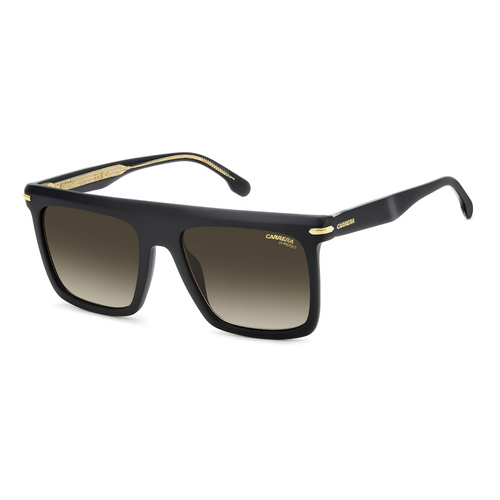 Carrera 359/S I46 86 56 Matte Black Gold / Black Brown Green Gradient Lenses