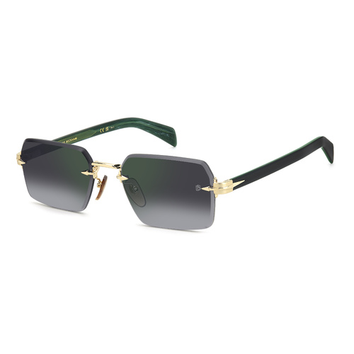 David Beckham DB 7109/S PEF NU 56 Gold Green / Grey Gradient Green Mirror Lenses