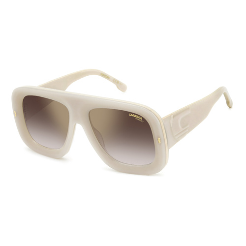 Carrera Flaglab 18 SZJ YK 57 Ivory / Burgundy Gradient w Gold Mirror Lenses