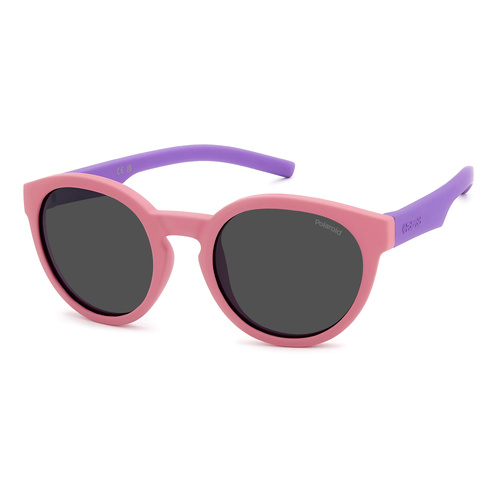 Polaroid Kids PLD 8019/S 35J M9 45 Pink / Grey Polarised Lenses