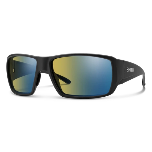 Smith Guide's Choice XL/S 01T QG 63 Matte Black / Yellow Blue Mirror Polarised Chromapop Photochromic Lenses