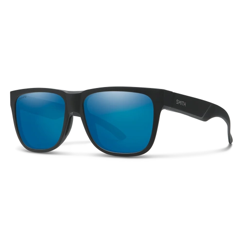 Smith Lowdown 2/S 003 QG 55 Matte Black / Blue Mirror Polarised Chromapop Lenses
