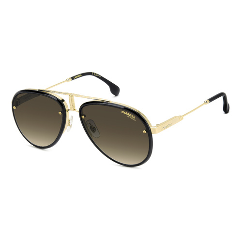 Carrera Glory RHL 86 58 Gold Black / Black Brown Green Gradient Lenses