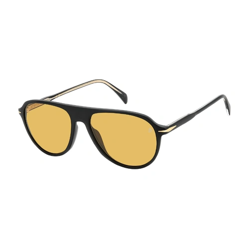 David Beckham DB 1200/S 003 HO 55 Matte Black / Yellow Lenses