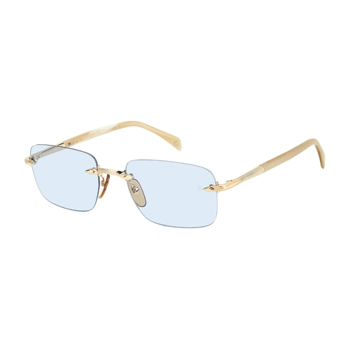David Beckham DB 1195/S IDA QZ 57 Gold Beige Horn / Azure Photochromic Lenses