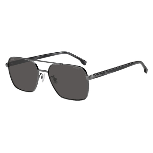 Hugo Boss BOSS 1846/G/S V81 M9 58 Dark Ruthenium Black / Grey Polarised Lenses