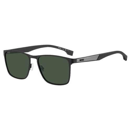 Hugo Boss BOSS 1826/S 003 QT 56 Matte Black / Green Lenses