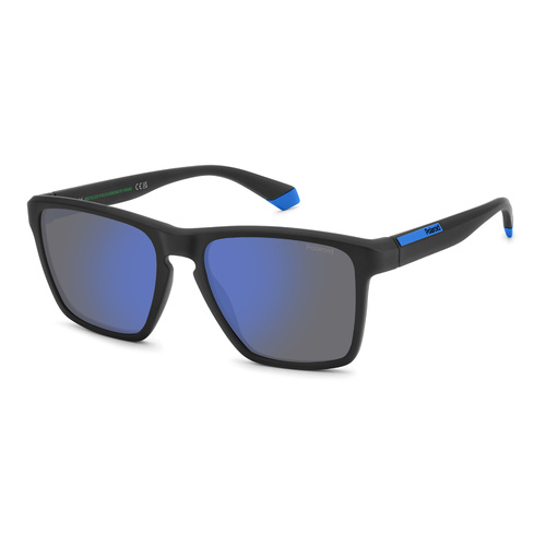 Polaroid PLD 2167/S 0VK 5X 56 Matte Black Blue / Blue Mirror Polarised Lenses