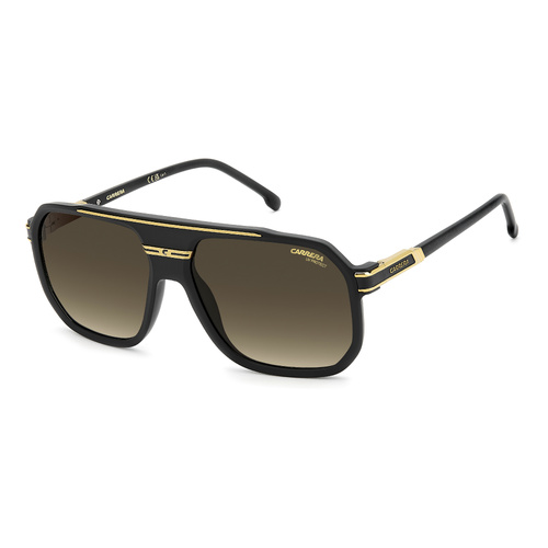 Carrera 1077/S 146 86 60 Matte Black Gold / Brown Gradient Lenses