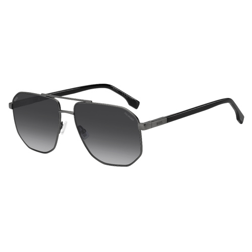 Hugo Boss BOSS 1832/S R80 WJ 59 Matte Dark Ruthenium / Grey Gradient Polarised Lenses