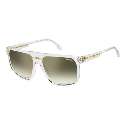 Carrera Victory C 14/S REJ D6 60 Crystal Gold / Green Gradient w Mirror Lenses